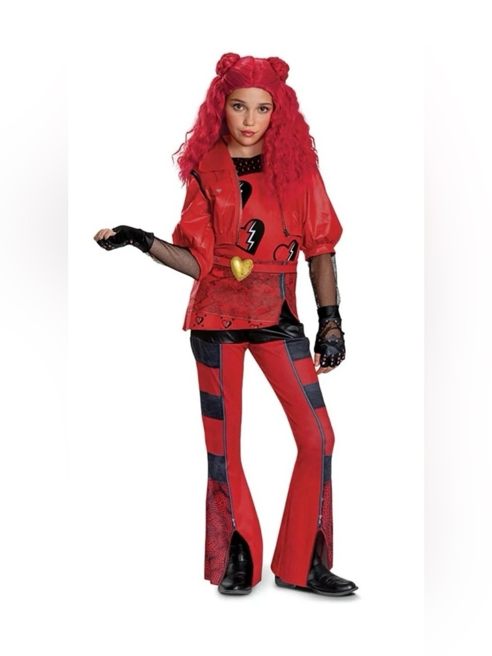 Disguise Girls' Disney's Descendants 4: Rise of Red Deluxe Red Costume 7-8